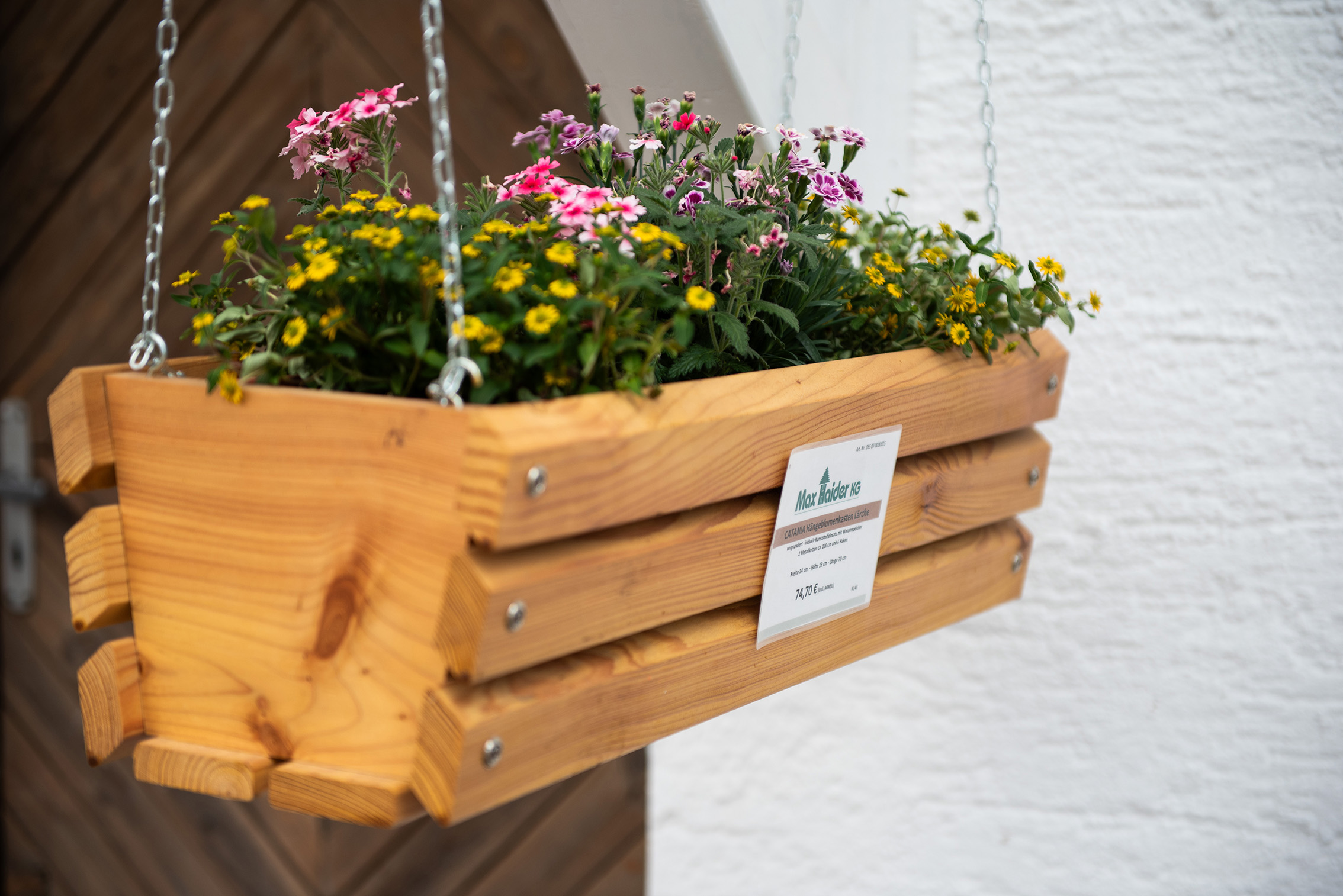 CATANIA Hängeblumenkästen aus massiver Lärche - Haider - Holzfachmarkt & Sägewerk